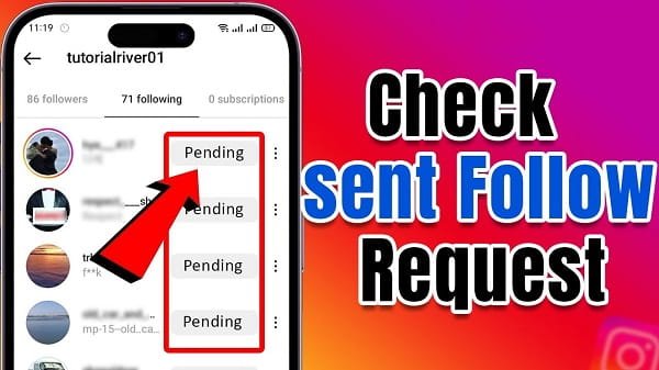 Check Follow Requests Sent on Instagram